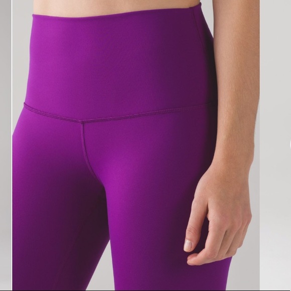 High Rise Purple Lululemon Leggings - Picture 3 of 8